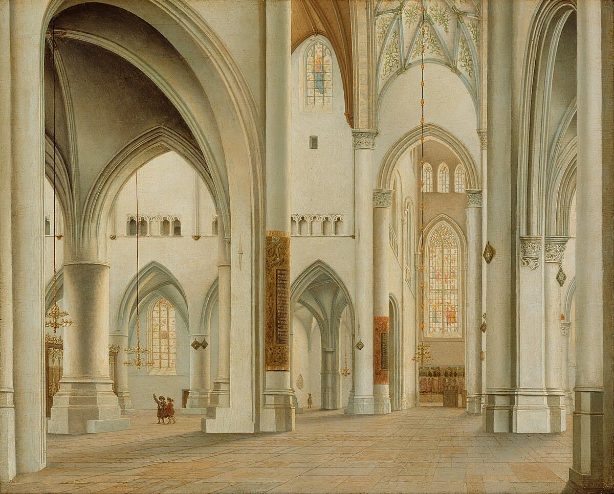Interieur Sint-Bavokerk, Haarlem