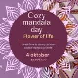 4 oktober - Cozy mandala day | Flower of life artwork